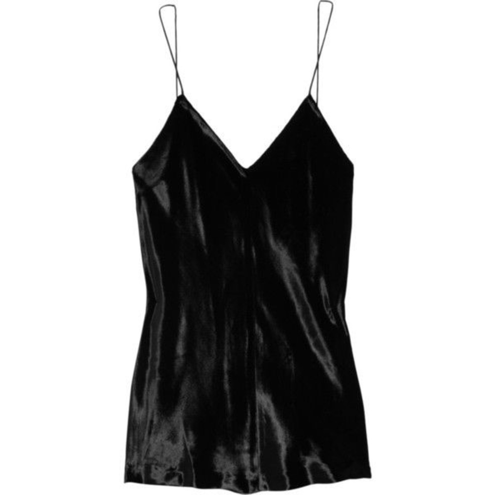 T by Alexander Wang panne velvet cami